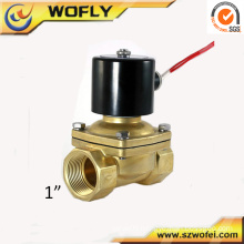 1/4" Shut off double coil 24VDC brass liquid solenoid valve